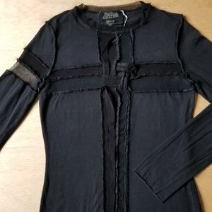 Jean Paul Gaultier black long sleeve shirt